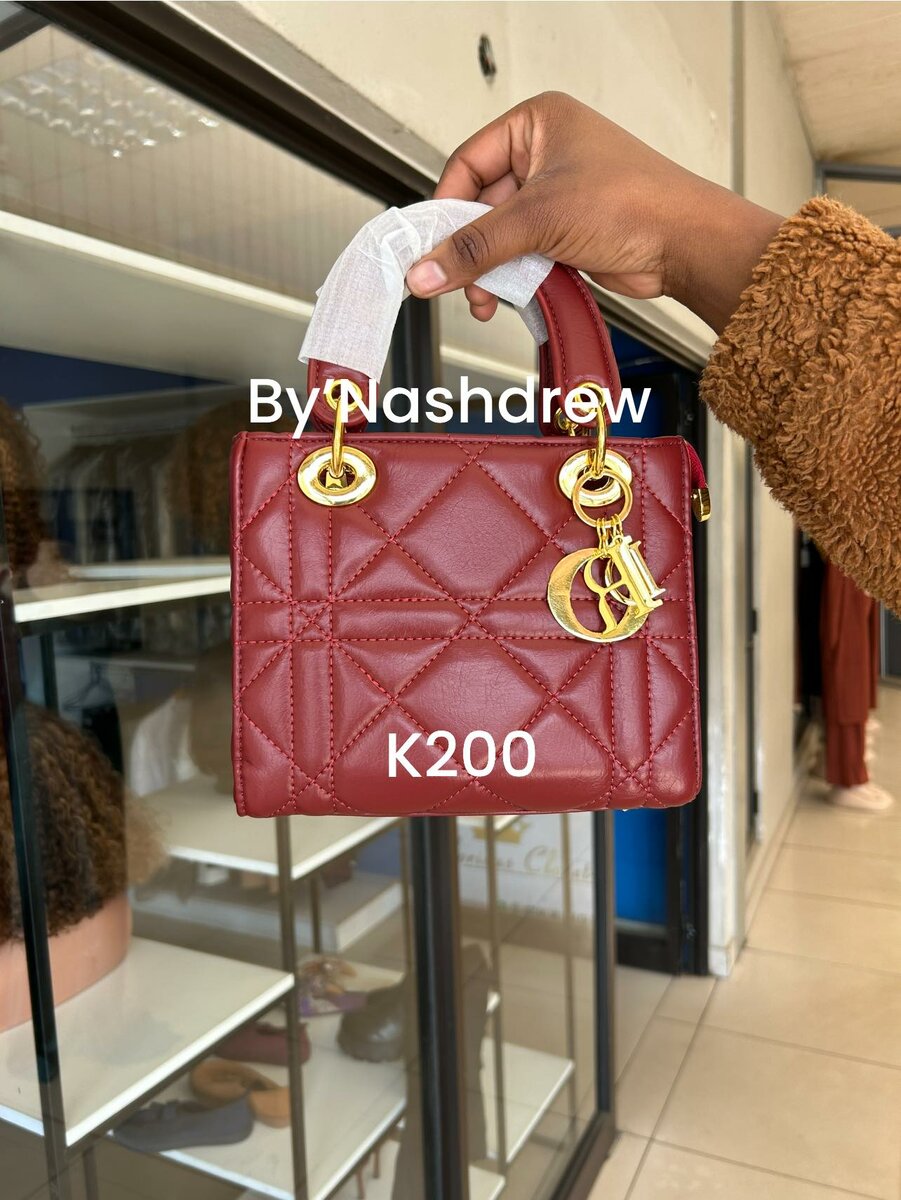 Women's small maroon handbag