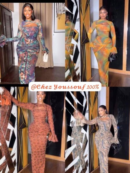 Robe Longue Élégante Imprimée