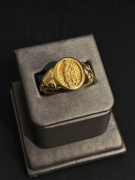 Bague en or Vierge Marie