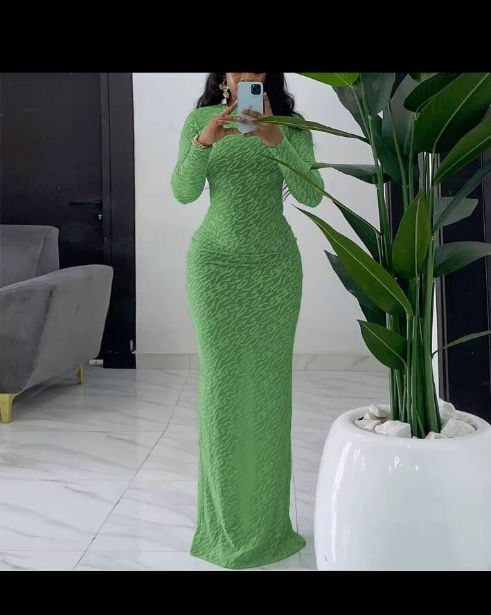 Robe verte élégante
