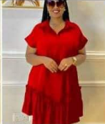 Summer dress red color