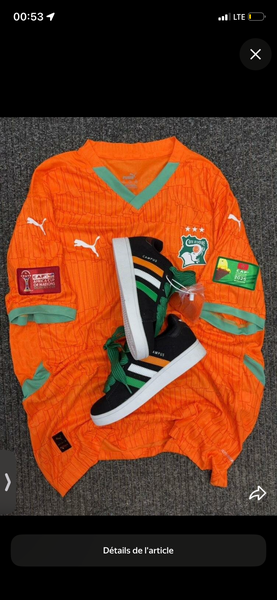 Maillot Équipe Côte d'Ivoire