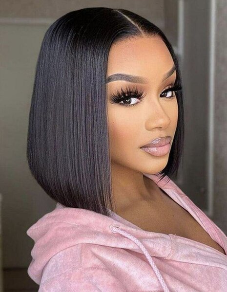 Perruque en dentelle bouclée