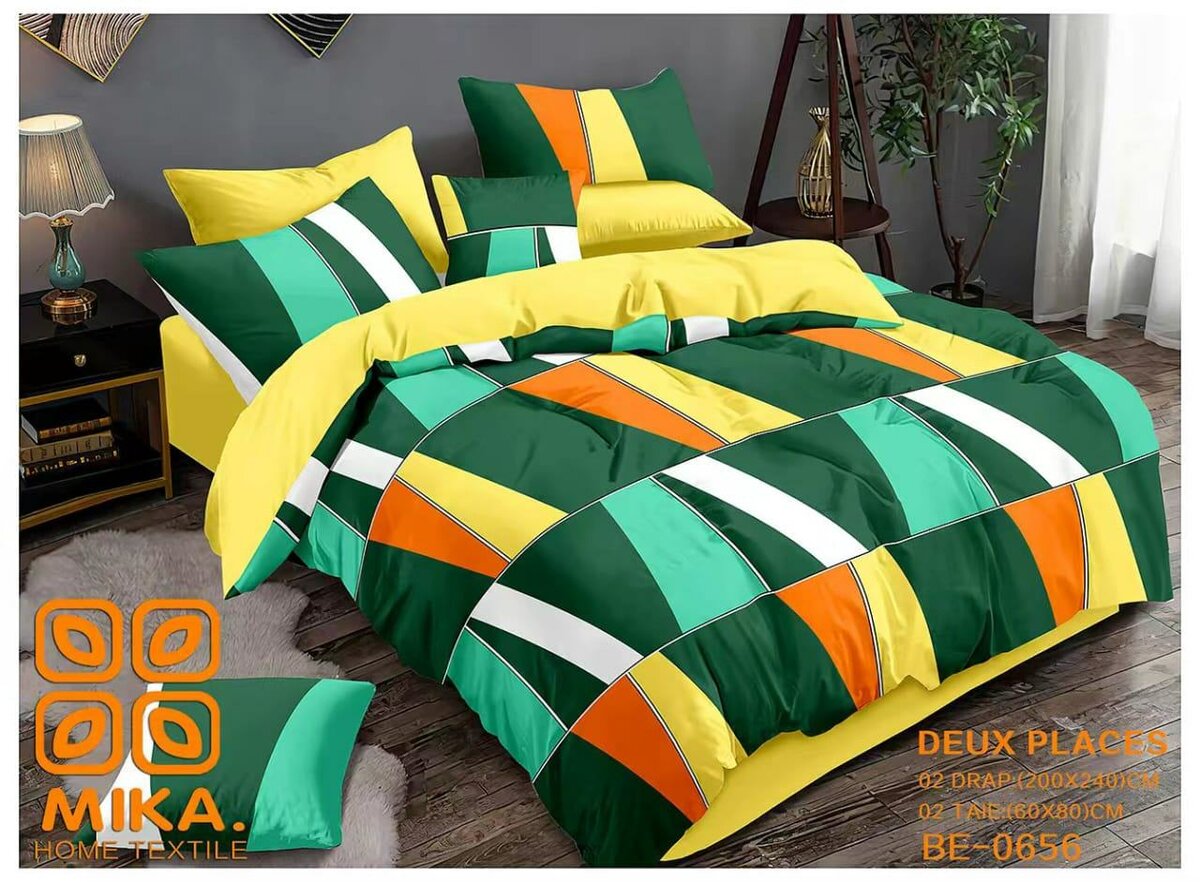 Draps 3 place motifs modernes