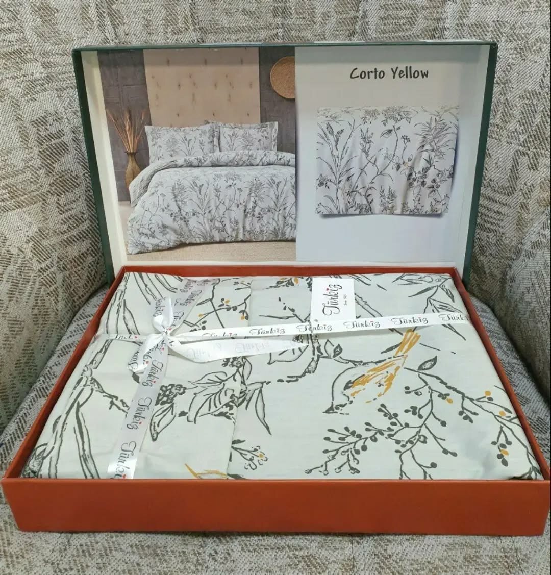 Постельное белье в красивой подарочной упаковке Turkiz