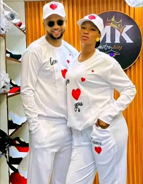 Tenue assortie couple cœur