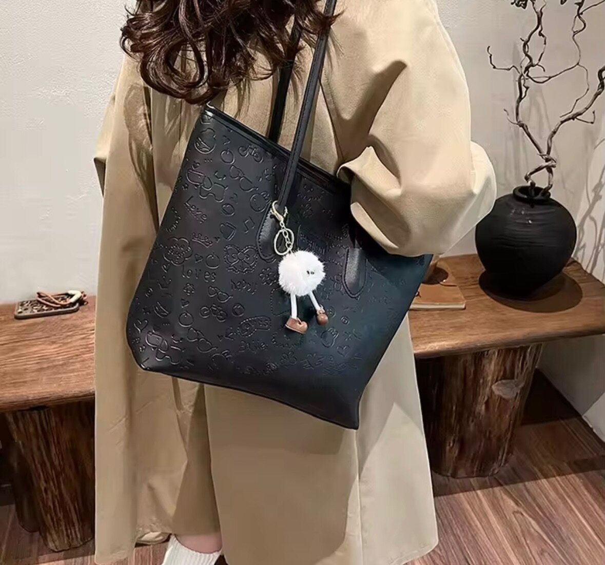 Sac cabas en simili cuir