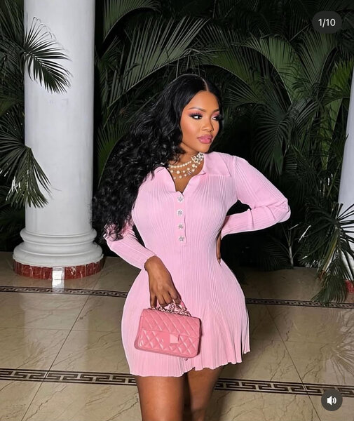 Stylish Pink Mini Dress