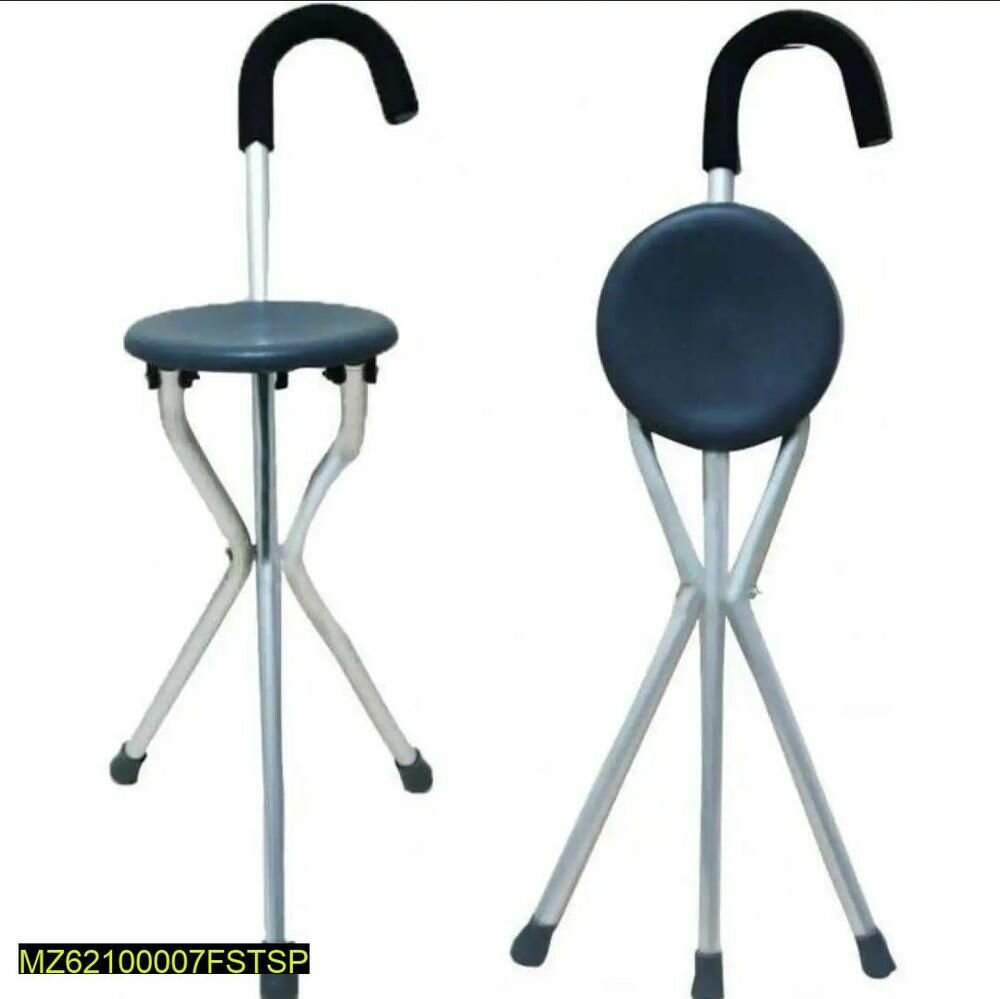 Folding walking stick 2 in 1