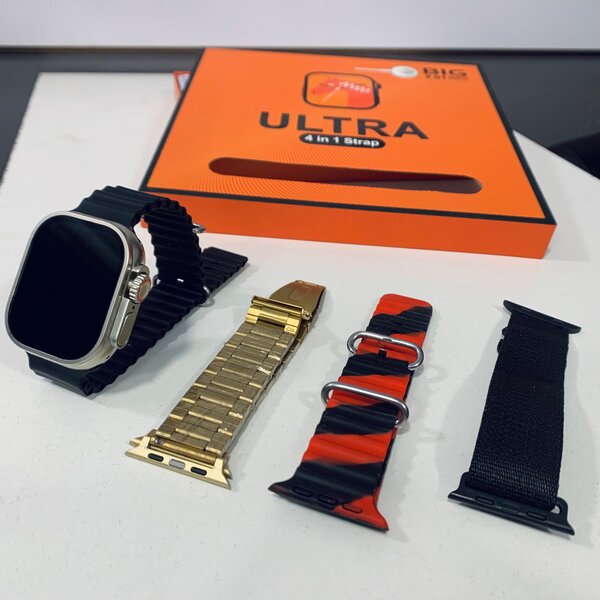 4in1 ULTRA 2 SMARTWATCH WITH 4 STRAPS.