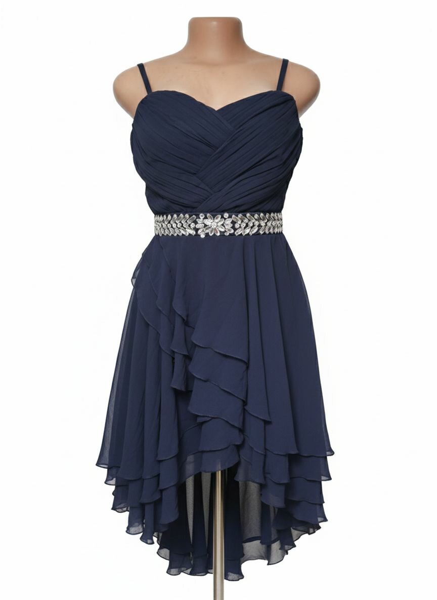 Robe de soirée bleu élégante