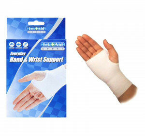 1st Aid : Wrist support.