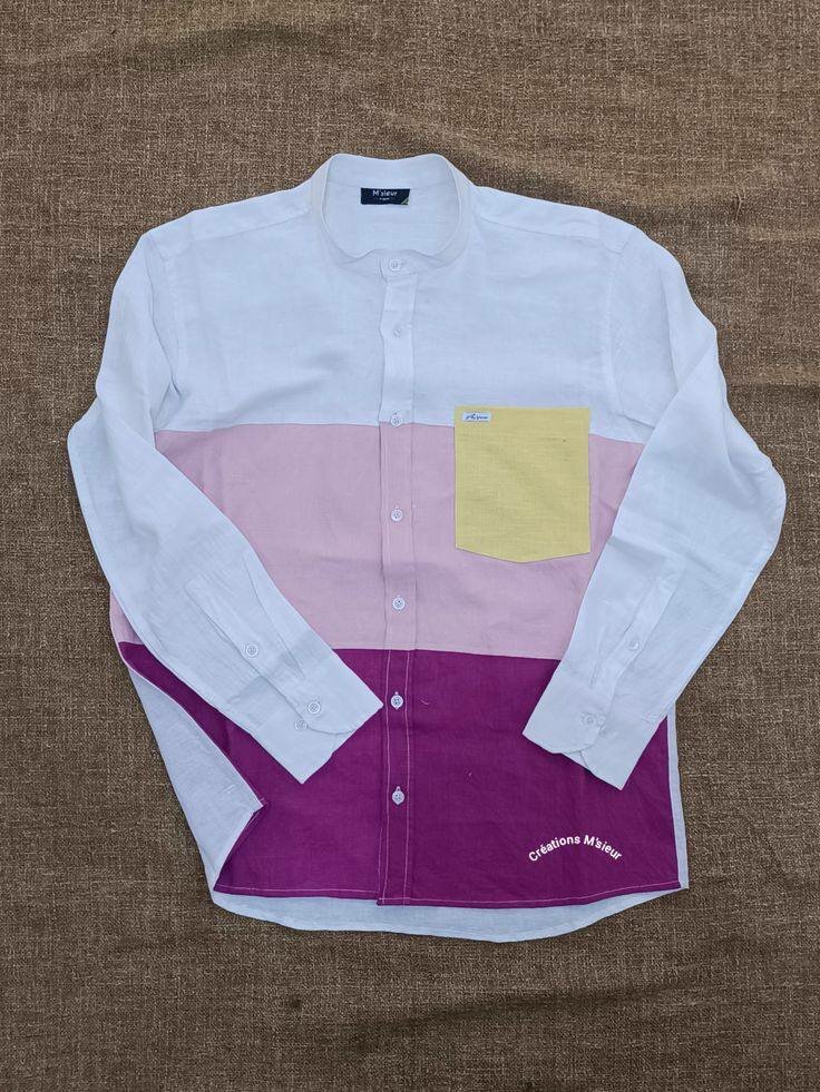 Chemises colorées pour hommes