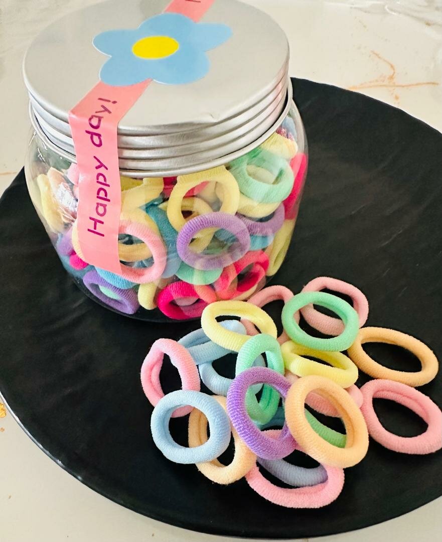 Lot de pompons à cheveux