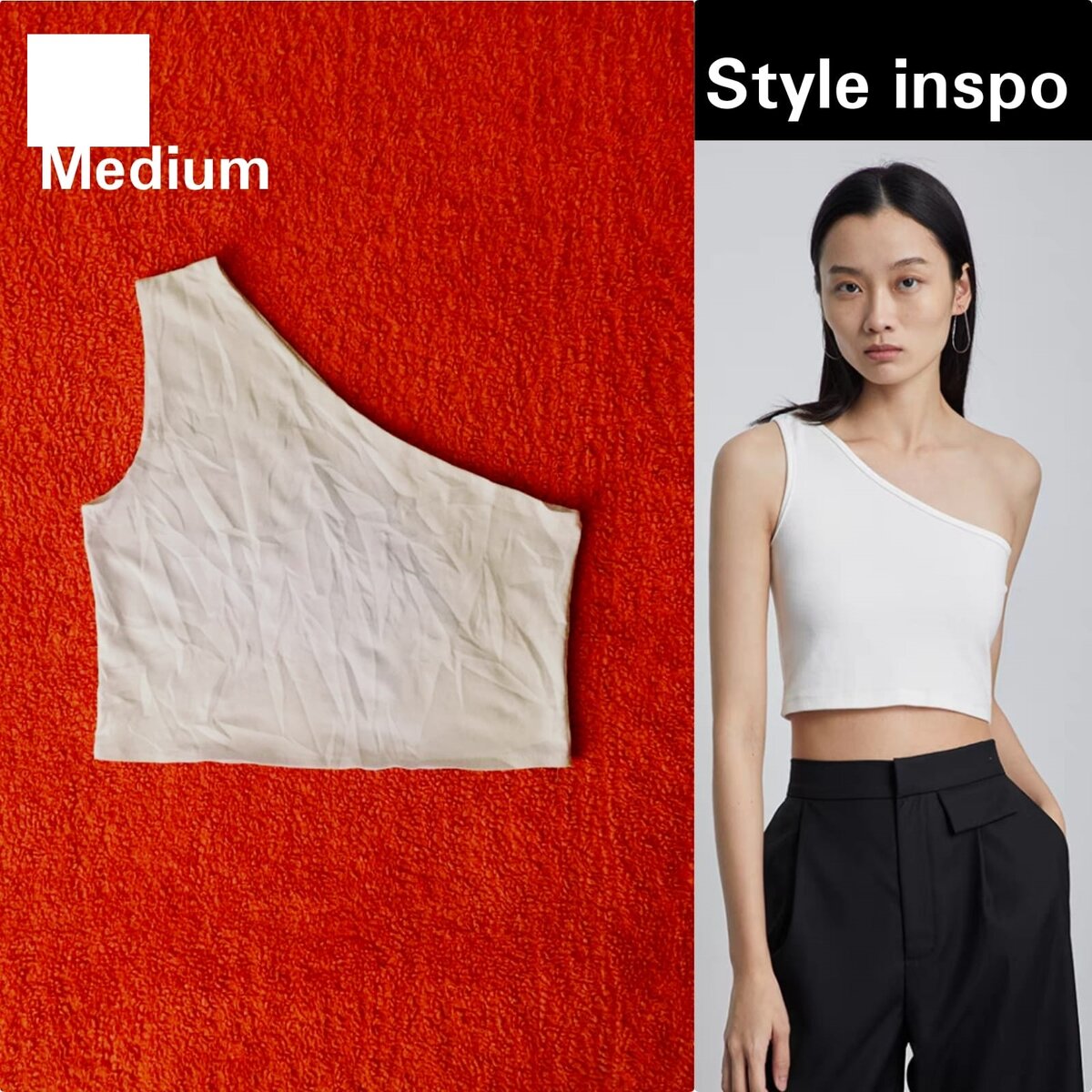 Salaula crop tops and tops