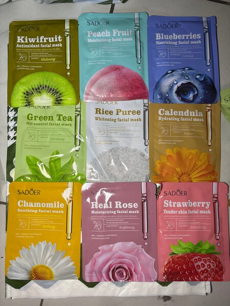 Masques Visage Sadoer Assortiment