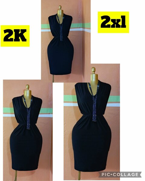 Robe élégante noire femme