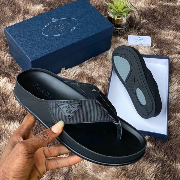 Sandales Prada Homme Noir