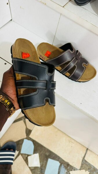 Sandales en cuir homme