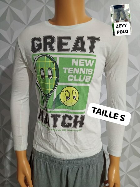 T-shirt manches longues tennis