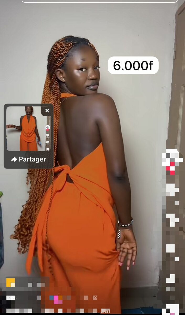 Combinaison élégante orange