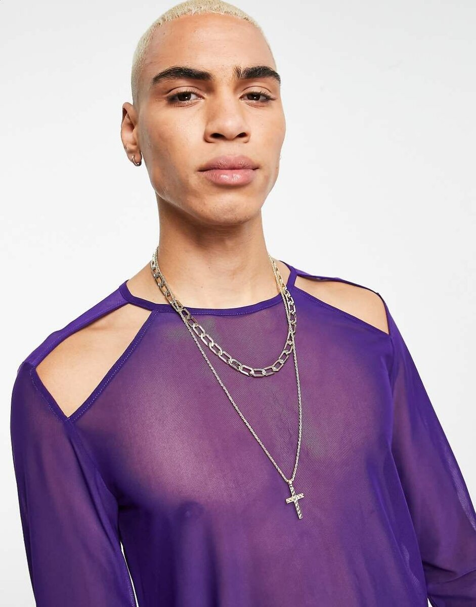 Haut filet manche longue ASOS