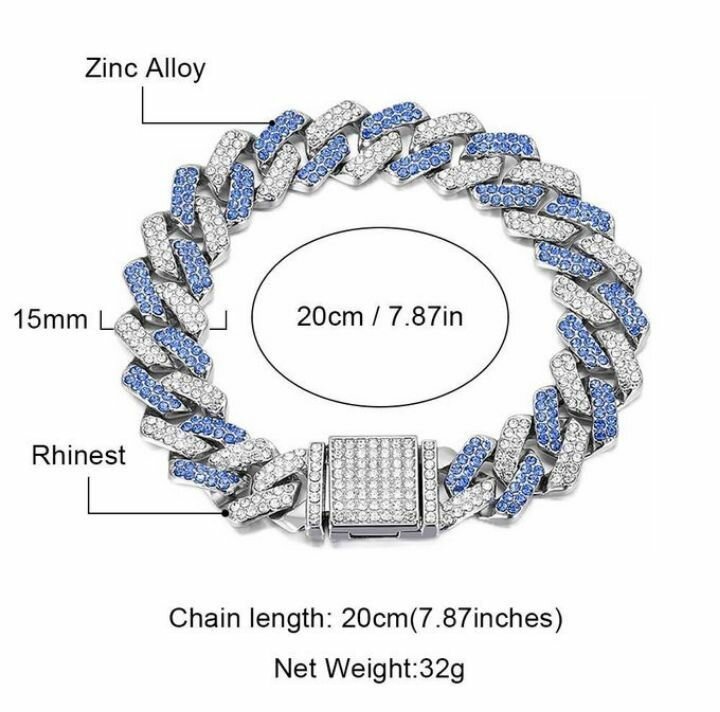 Bracelet Homme Zirconium Éclatant