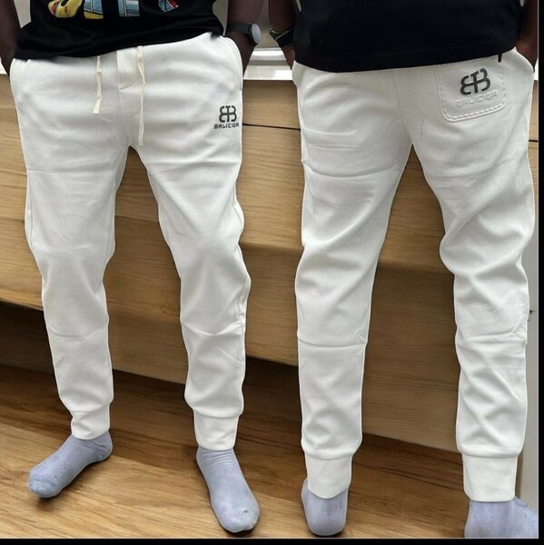 Pantalon de jogging blanc élégant