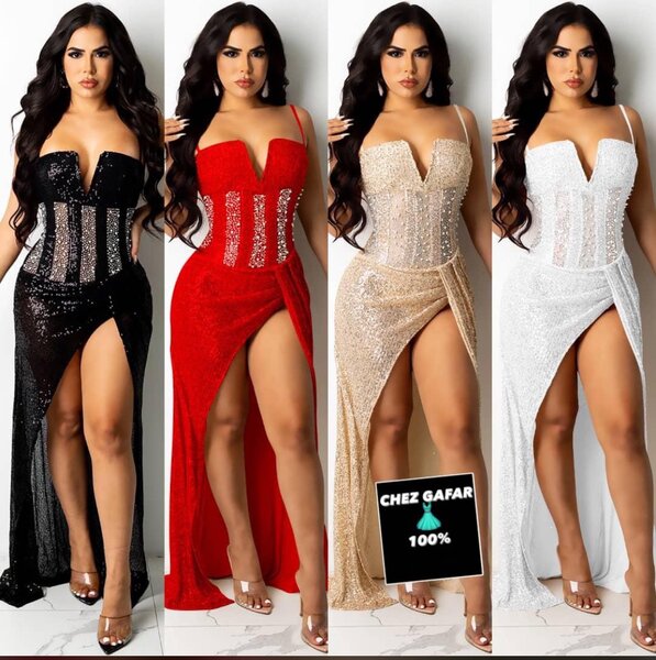 Robe de soirée scintillante