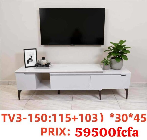 Meuble TV moderne blanc