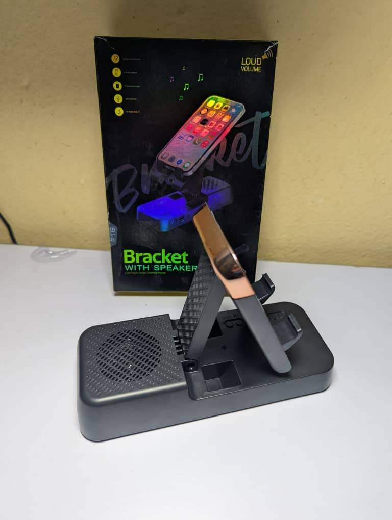 Support téléphone haut parleur