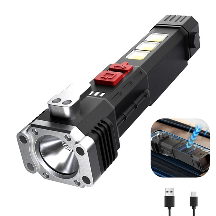 Lampe de poche tactique solaire