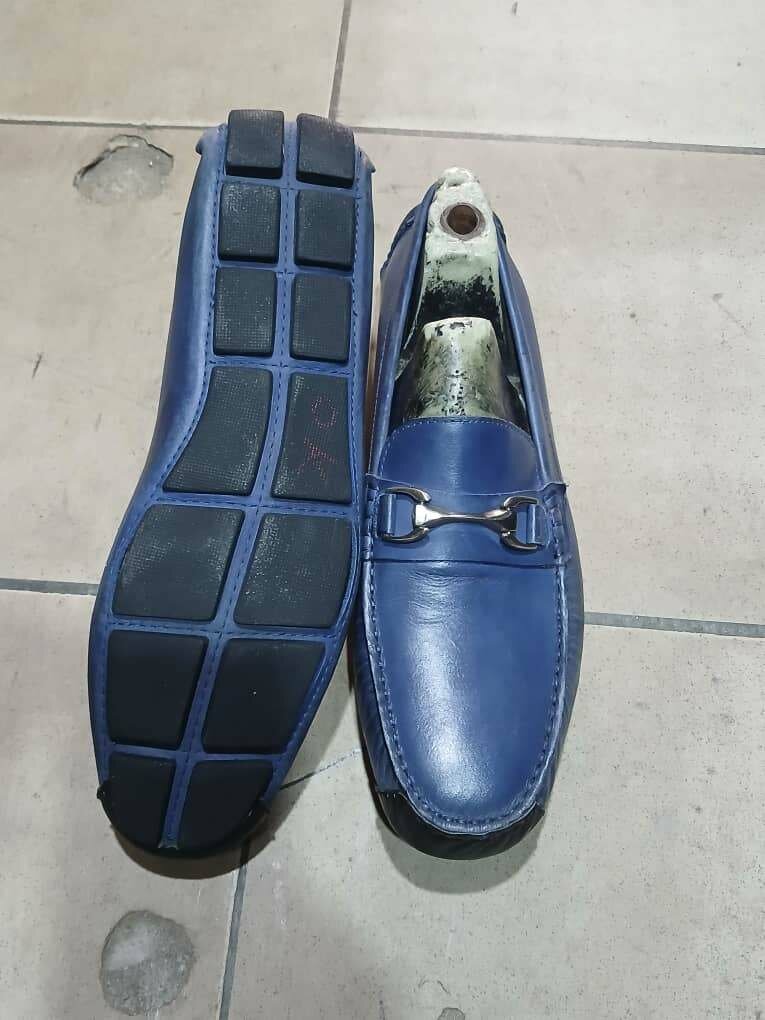 Mocassins bleus élégants
