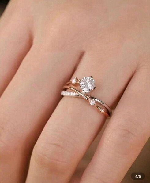 Bague en or avec diamant