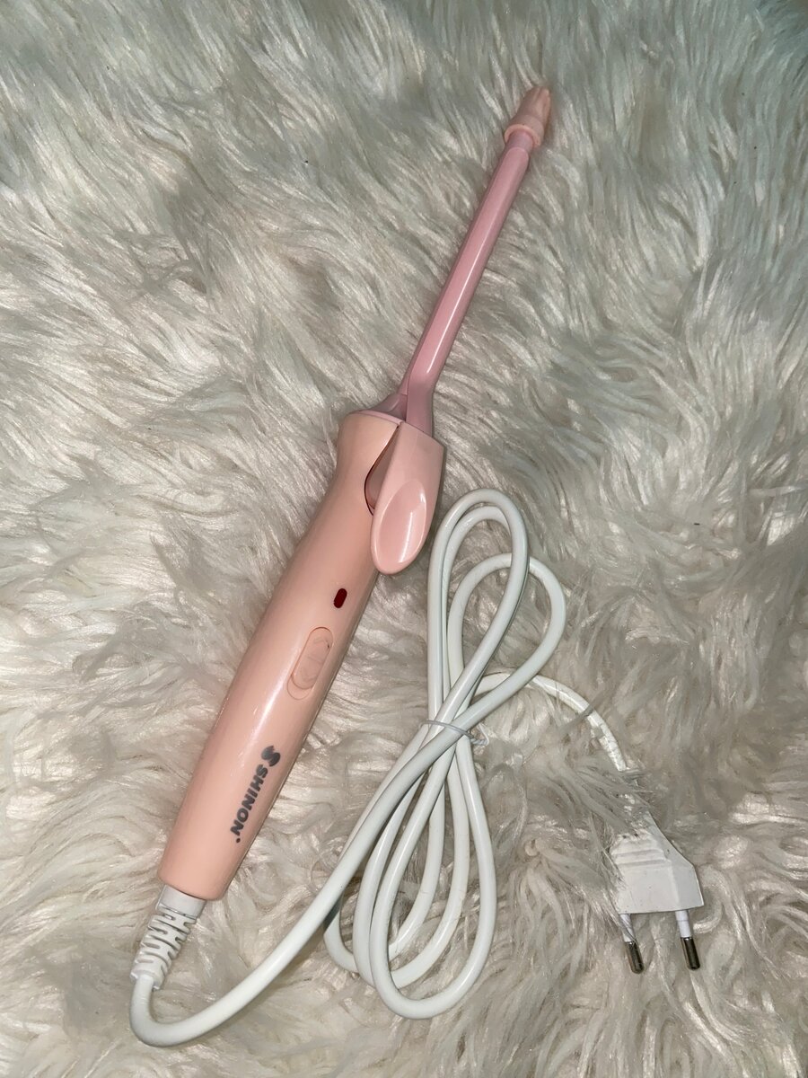 Fer à boucler électrique rose