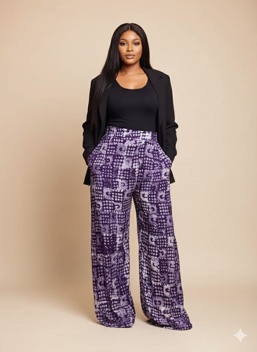 Pantalons larges imprimés