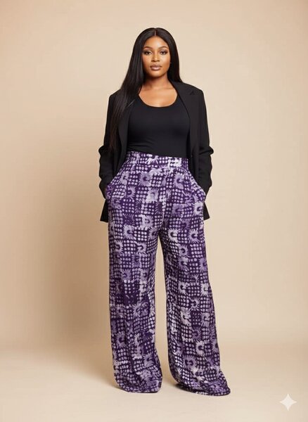 Pantalons larges imprimés
