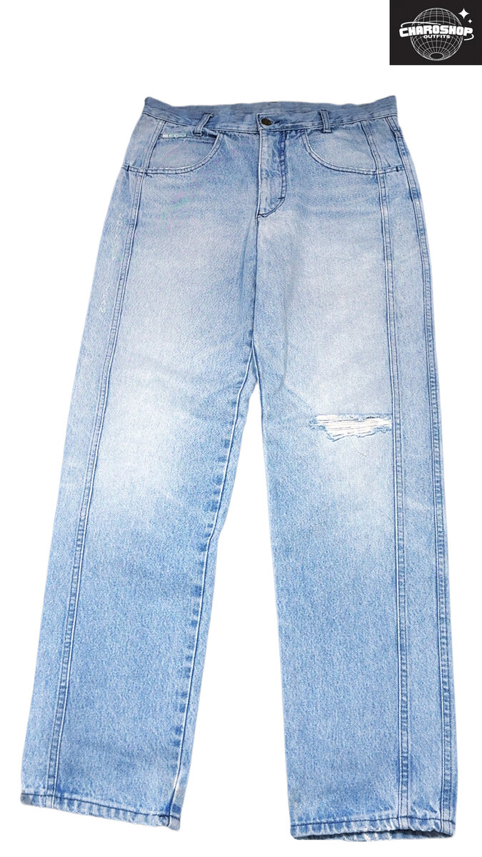 Jean droit en denim clair