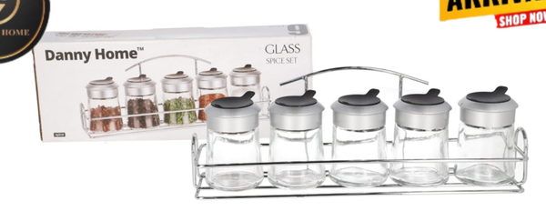 glass spice set