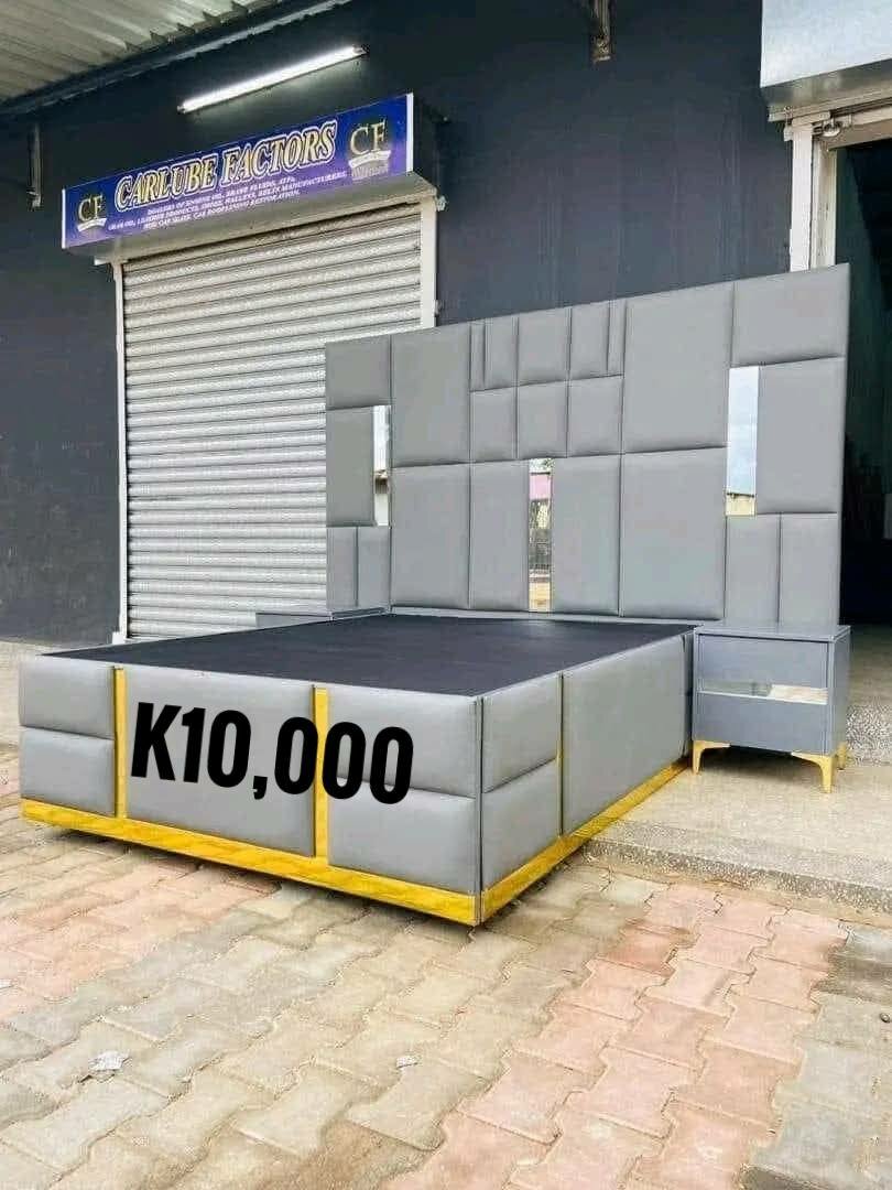 Beautiful and comfortable double bed with headboard