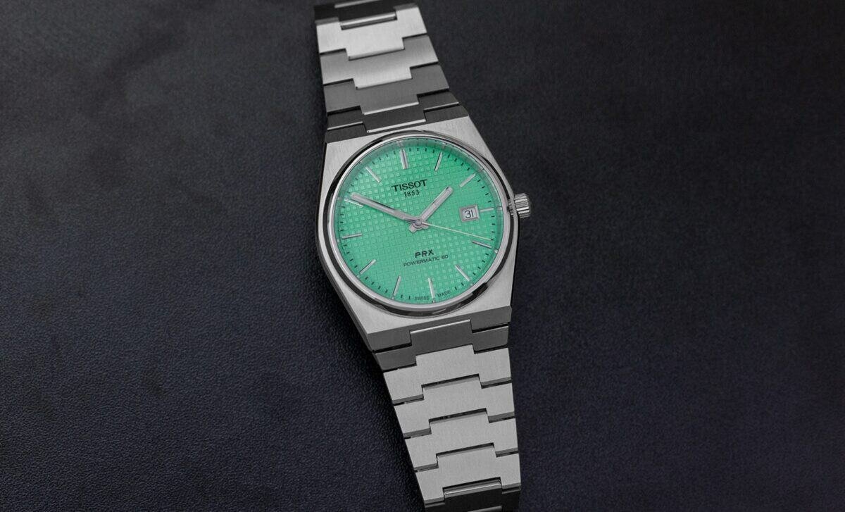 Montre Tissot Vert Élégante