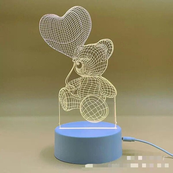 Lampe LED 3D Amour