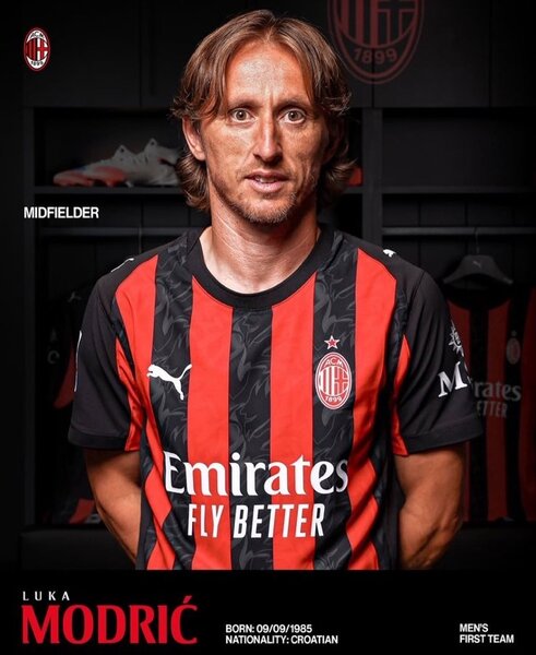 Maillot noir domicile Milan AC