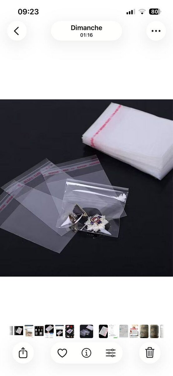 Sachet  transparent petit