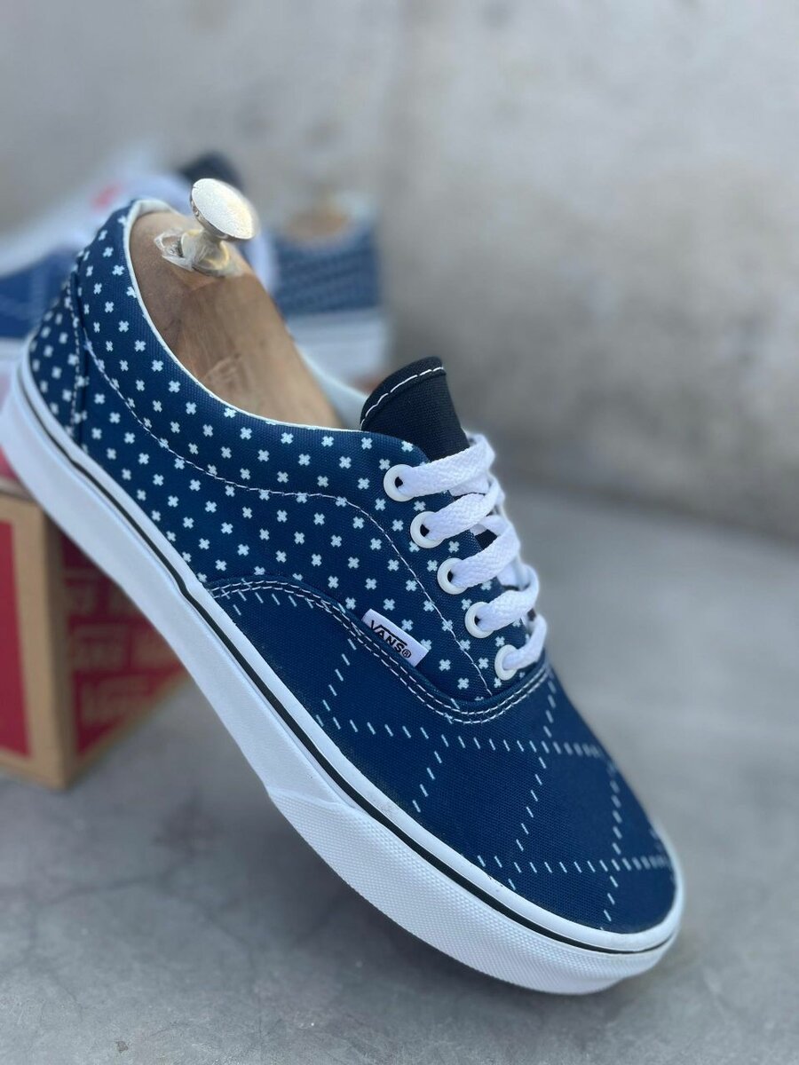Sneakers Vans bleus à motifs