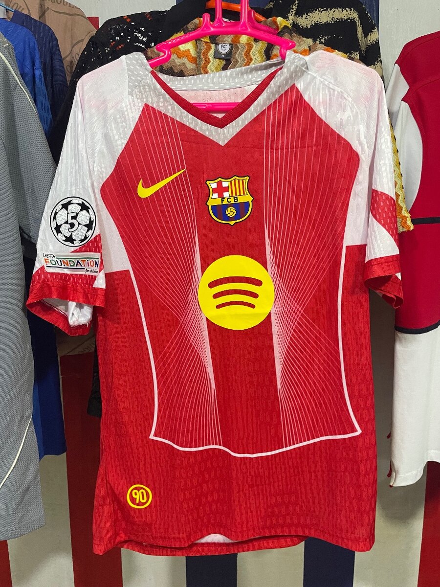 Maillot de Football FC Barcelone Rouge