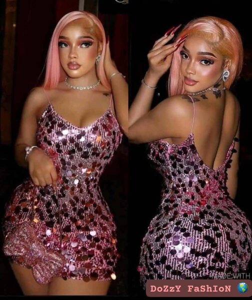 Robe à paillettes glamour