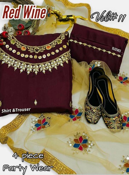 Party wear 4 piece