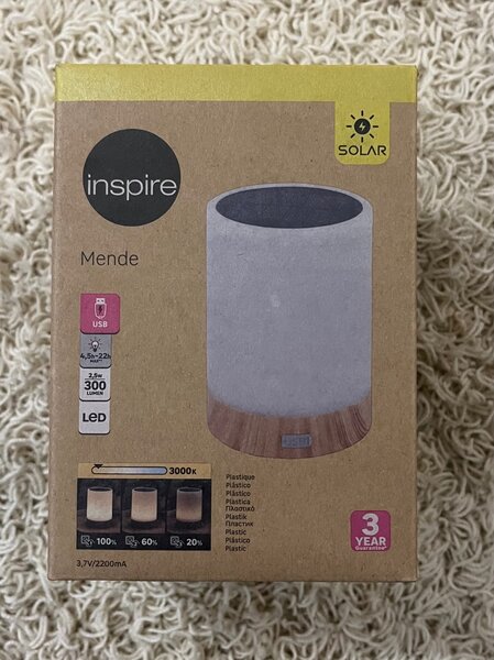 Lampe solaire Rechargeable USB