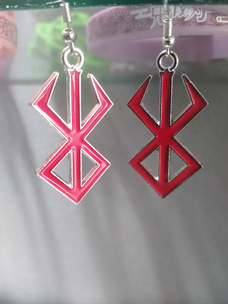 Berserk crest earrings